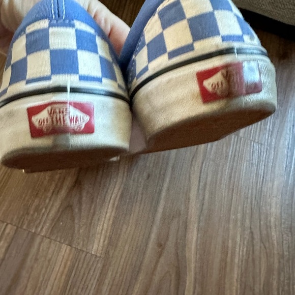 Vans Cornflower Blue Cream Check Slip On Loafer sneakers - Picture 6 of 8